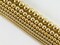 Real 18K Gold Plated Hematite Round Smooth Beads Around 15" 2mm-10mm: 1 strand